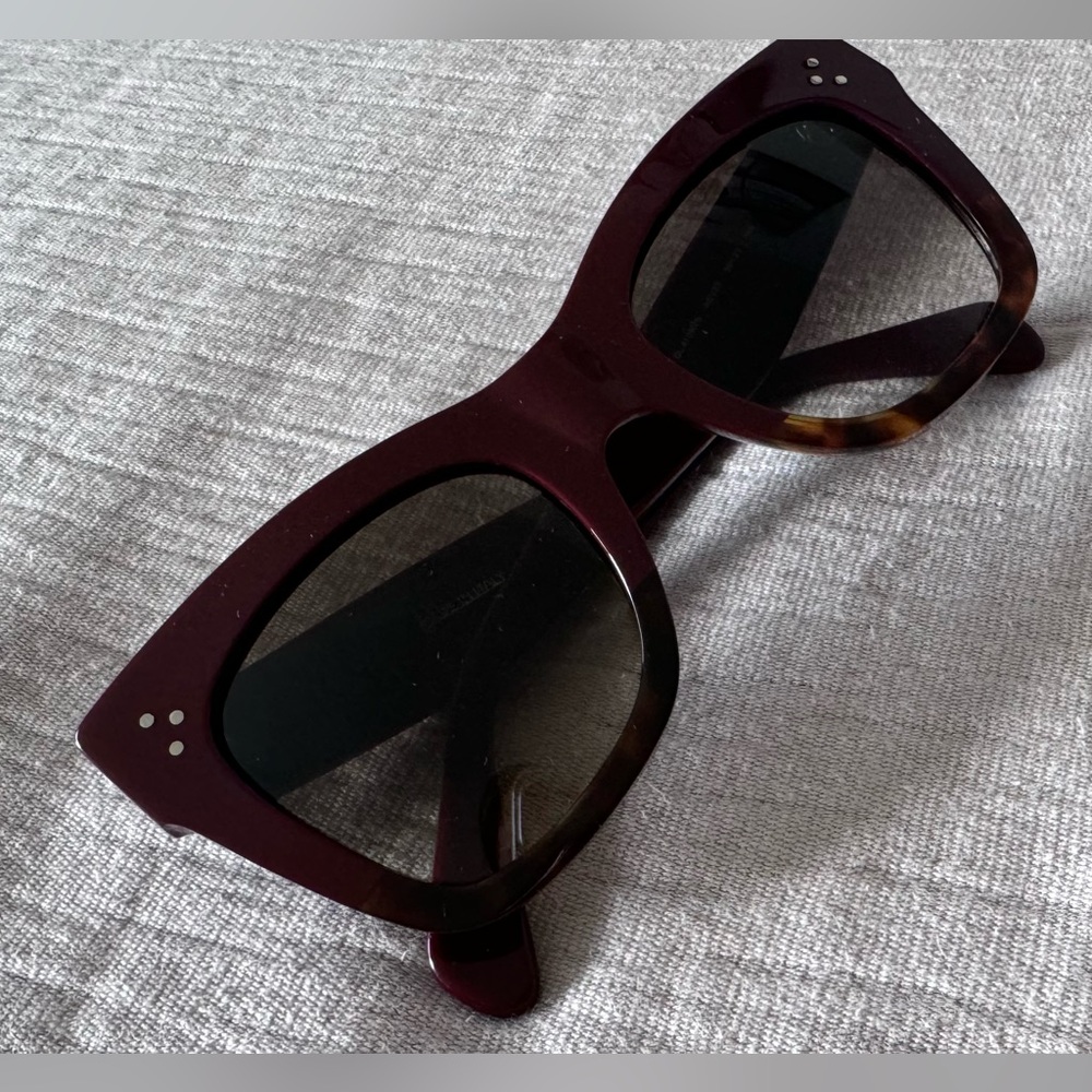 Celine Burgundy/Tortoise Catherine Sunglasses